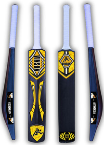 Vinsonsports VINSON Stokes Edition Full Size Hard Plastic Cricket Bat 34x4 Big Edge 850gm PVC/Plastic Cricket  Bat For 15+ Yrs