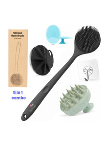 Agistar Silicon Shower Bath Brush+Body Scrubber - Image 6