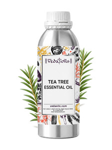 VedaOils Tea Tree Essential Oil for Acne, Dandruff, Skin & Hair Care