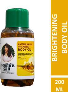 The Soumi's Can Product Kasturi Haldi & Grapeseed Body Oil (200ml)