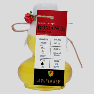 Soulflower Romance Aroma Massage Oil | Stress Relief | Relaxes Body | Nourish & Soften Skin