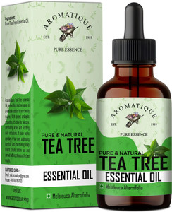 Aromatique Tea Tree Essential Oil For Face Acne, Skin and Hair growth. 100% Pure.