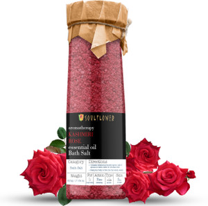 Soulflower Rose Geranium Bath Salt for Muscle Relief & Relaxation