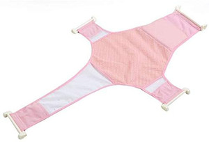 SYGA Baby Bath tub Mesh Seat Support Sling Net Infant Bath Blue Tub Hammock (Pink) Baby Bath Seat