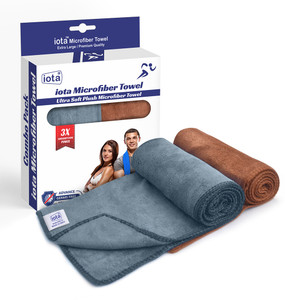 IOTA Microfiber 450 GSM Sport, Hand, Face Towel Set