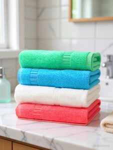 SS jayanthi enterprises Cotton 400 GSM Bath, Beach Towel Set