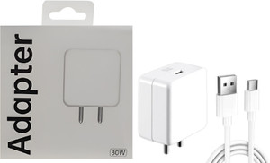 OnePlus 80 W SuperVOOC 7.3 A Wall Charger for Mobile with Detachable Cable