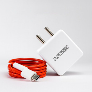 CLAT 80 W SuperVOOC 6 A Wall Charger for Mobile with Detachable Cable