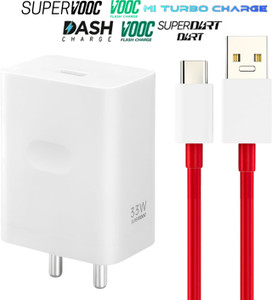 RoarX 33 W SuperVOOC 6 A Wall Charger for Mobile with Detachable Cable