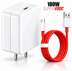 Sulania 100 W SuperVOOC 7 A Wall Charger for Mobile with Detachable Cable