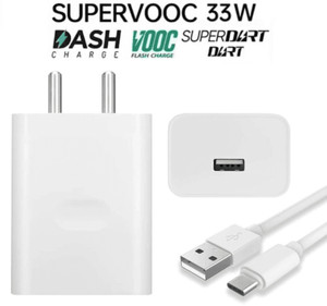 RoarX 33 W SuperVOOC 6 A Wall Charger for Mobile with Detachable Cable