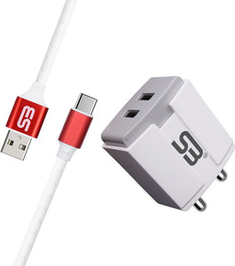SB 12 W 3.4 A Wall Charger for Mobile with Detachable Cable