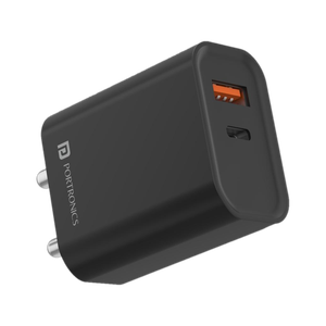 Portronics 20 W PD 3 A Wall Charger for Mobile