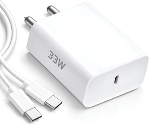 MAK 33 W Quick Charge 3 A Wall Charger for Mobile with Detachable Cable