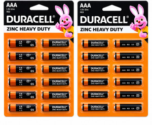 DURACELL Zinc Heavy Duty AAA Batteries, 1.5V Leak-Resistant Power  Battery