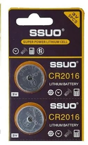 SSUO cr2016 3v battery Best use for electronic instruments Battery