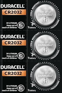 DURACELL CR2032 Lithium Coin 3V cell for Car remote,Medical devices etc.  Battery