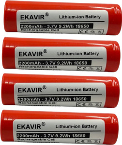 Ekavir 2200mAh 18650, 3.7V Long-Lasting Li-ion , Size: 65X18mm  Battery