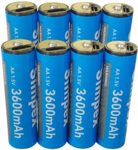 Simpex 3600mAh High Power AA Rechargeable Lithium Ion with C Type Charging Battery