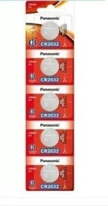 Panasonic CR2032 CAR KEY ORIGINAL (Pack of 5) Battery