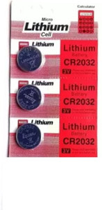 TAAPSEE LITHIUM CR2032 3V COIN CELL FOR COMPLUTER MOTHEBOARD, CALCULATOR,REMOTE CONTROL  Battery
