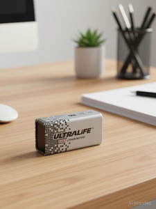 ULTRALIFE 9V Long-Life Non-Rechargeable Lithium Original) Battery