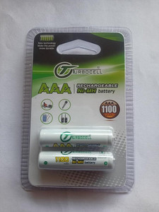 MICROUSB TURBOCELL AAA 1100 mAh 1.2V Rechargeable NI-MH