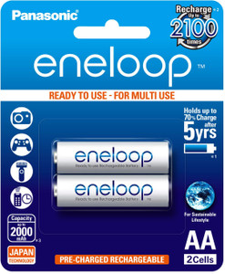 Panasonic Eneloop AA Rechargeable , Pack of 2  Battery