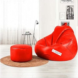 Dropshipping Two Seat Large Bean Bag Sofa Chair Lazy Sofa Couch Recliner  Floor Seat Tatami Sofa Cover No Filler Puff Ottoman Pou