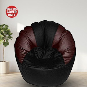 Coaster Shine Jumbo Chair Bean Bag Cover Black - Image 2