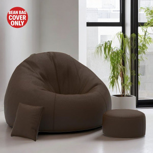 Devogue Jumbo Tear Drop Bean Bag Cover (Brown) - Image 3