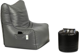 GIGLICK XXXL Filled With Beans Sofa Chair Bean Bag With Footrest Bean Bag Chair  With Bean Filling