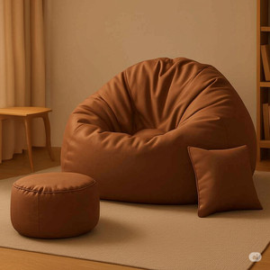 Furnon 4XL Bean Bag with Cushion & Footrest - Image 6