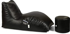 GIGLICK Jumbo Filled With Beans Bean Bag Lounger Bean Bag Chair  With Bean Filling