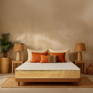 KURLON Supernova,3 Zone Pocket Spring, Memory Foam Quilted, Euro-top Finish, Acuprofile 8 inch Queen Pocket Spring Mattress