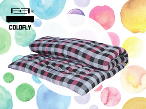 COLOFLY Soft Cotton Multicolour Mattress / Gadda Single Bed Pink 4 inch Single Cotton Mattress