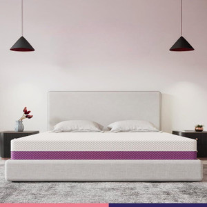 Response 4 inch Queen Size Bed Support Foam (75x36 inch) | 5-Zone Flipable Mattress 4 inch Queen High Density (HD) Foam Mattress