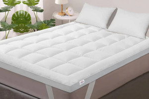 SPRINGTEK 2" Bed Topper 2 inch Single Fiber Mattress