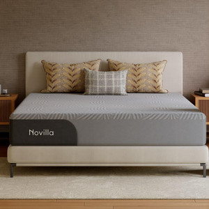 Novilla SpineTek 7-Zone Ortho Mattress Gel Memory Foam, Cooling Comfort & Back Relief 8 inch King PU Foam Mattress