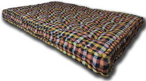 IMSmartMart Soft Cotton Filled Thick Mattress Gadda (4 x 6 Ft. or 72 x 48 Inch, Multicolor) 4 inch Single Cotton Mattress