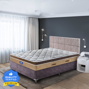 PEPS Restonic Ardene Euro Top Brown 8 inch Double Pocket Spring Mattress