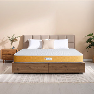 Sleepwell Dual, Reversible, Medium Soft & Firm Resitec Foam, Anti-Microbial Technology 5 inch Single High Density (HD) Foam Mattress