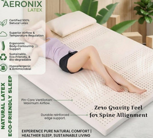 Aeronix Latex-Ortho Reversible Foam Comfort & Orthopedic Mattress 6 inch King High Resilience (HR) Foam Mattress