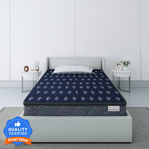 Flipkart Perfect Homes Bookfold Orthopedic High Density Folding 4 inch Double Bonded Foam Mattress