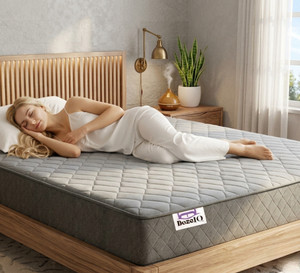 DozeIQ Dual Comfort Reversible Soft & Medium Firm Flip Sides Back Support 6 inch King High Resilience (HR) Foam Mattress