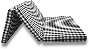 एटूटफ्यूजन Black and white Foldable Single Bed EP Mattress 3 Fold 2 inch मैट्रेस