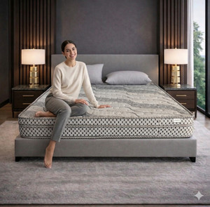 COZY CUB Sleep Ease Mattresses Dual-Hard & Soft 4 inch Single PU Foam Mattress