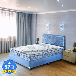PEPS Restonic Carousel Euro Top LightBl 6 inch Single Pocket Spring Mattress