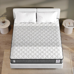 SPRINGWEL Essential Medium Firm Quilted Mattress With Bamboo Charcoal Fabric 4 inch Single High Density (HD) Foam Mattress