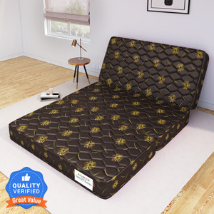 Flipkart Perfect Homes Rio Three Folding/Travel Mattress 4 inch Single High Density (HD) Foam Mattress